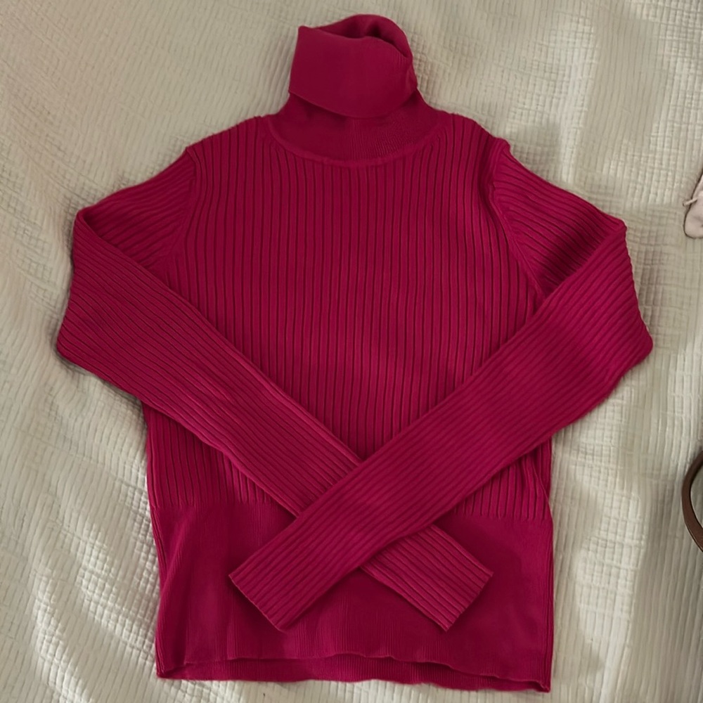 Pink turtle neck top size medium Zara
